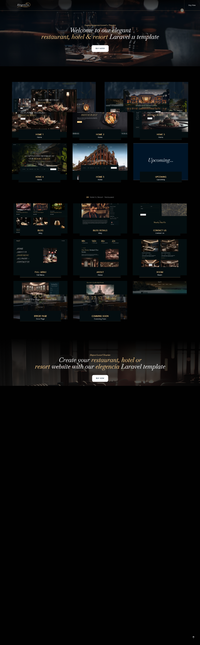 Luxury hospitality website portfolio project